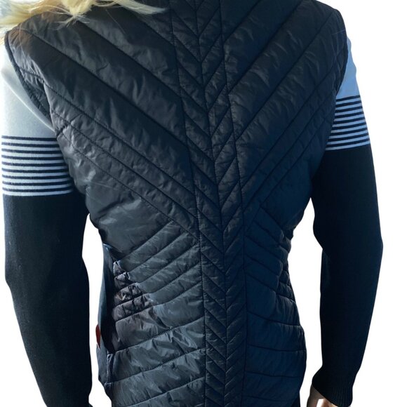 NWT Krimson Klover Sela Reversible Vest W's M Black Gray Ski Apres MSRP$149 - Picture 11 of 13